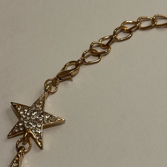 💕3 for $8 💕 Gold Crystal Star Choker Necklace - Picture 4 of 8